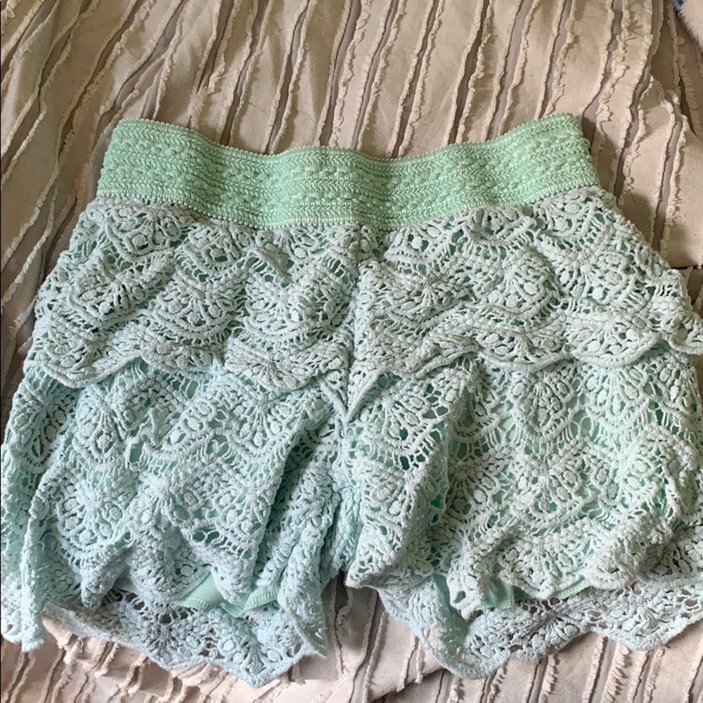 Girls size 12 teal shorts
